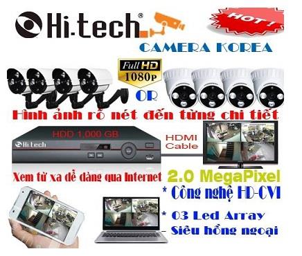 Bộ 03 cam Hitech 2.0MP