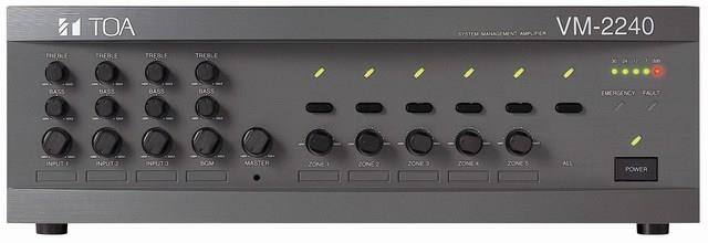 Mixer Amplifier 240W chọn 5 vùng loa TOA VM-2240