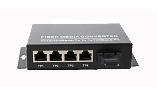 10/100/1000M Dual Fiber Single-Mode Media Converter NETONE NO-MCF-GSM20/4E